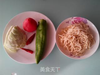 素炒面的做法步骤：1