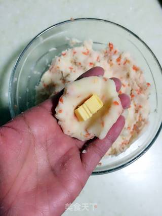 黄金芝士薯球的做法步骤：7