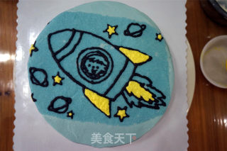 小火箭生日蛋糕的做法步骤：11