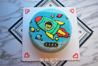 小火箭生日蛋糕的做法步骤：13