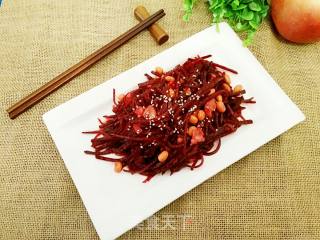 肉片炒甜菜头的做法步骤：10
