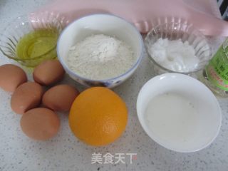橙味戚风的做法步骤：1