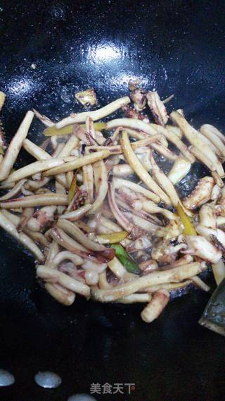 鱿鱼炒土豆的做法步骤：7