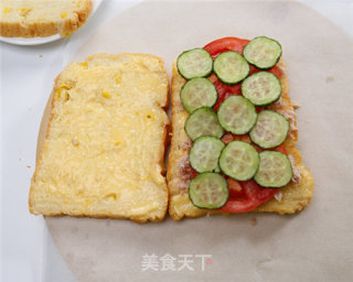 吞拿鱼肉松三明治的做法步骤：10