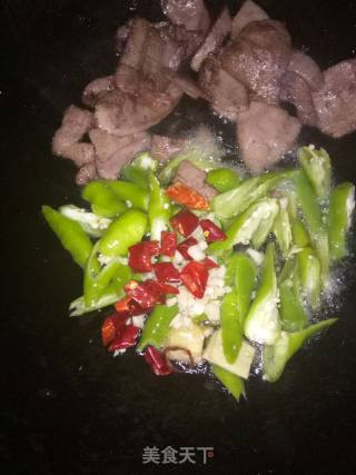 尖椒猪肝的做法步骤：4