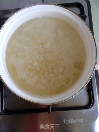 小米青菜粥的做法步骤：2