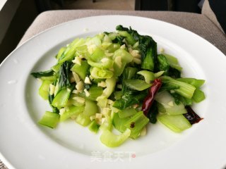 蒜香小油菜（蒜泥清炒上海青）的做法步骤：11