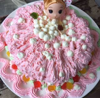 粉红泡泡浴生日蛋糕的做法步骤：9