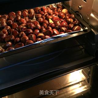 糖炒板栗（烤箱版）的做法步骤：7