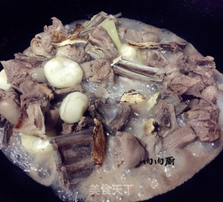 马蹄胡萝卜炖羊排#肉肉厨的做法步骤：10