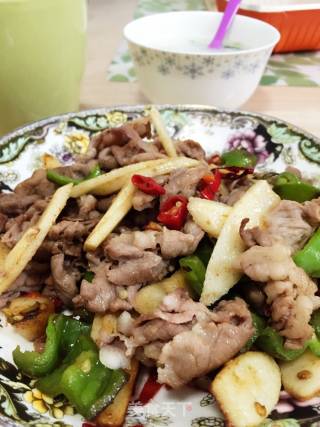 山药炒羊肉的做法步骤：5