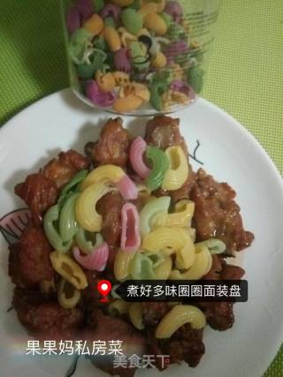 排骨焖圈圈面的做法步骤：8
