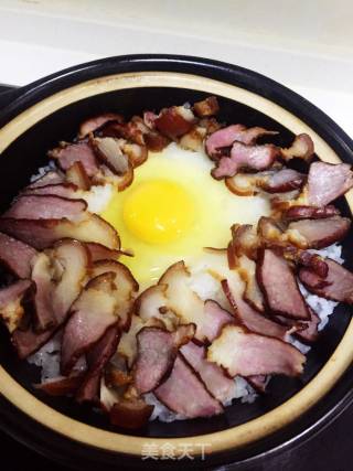 腊肉煲仔饭的做法步骤：3