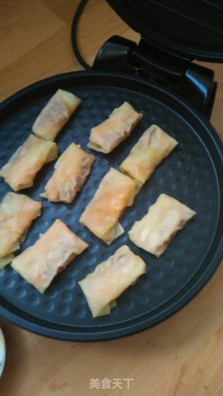 馄饨皮春卷的做法步骤：10