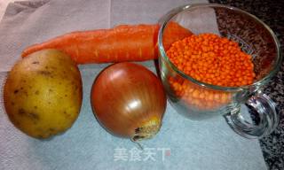 红扁豆浓汤的做法步骤：1