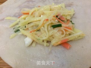 煎土豆丝卷饼的做法步骤：13