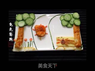 早餐拼盘一一龟兔赛跑的做法步骤：17