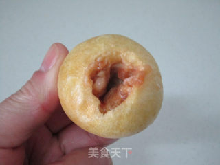 青菜烩油面筋塞肉的做法步骤：3