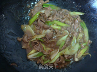 葱爆羊肉的做法步骤：6