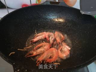 青萝卜丝炖虾的做法步骤：7