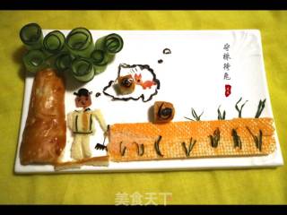拼盘一一一守株待兔的做法步骤：16