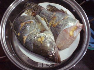 清蒸鳜鱼（私房菜—1）的做法步骤：3