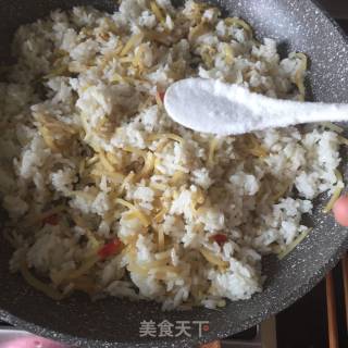 【一人食】土豆丝炒饭的做法步骤：7