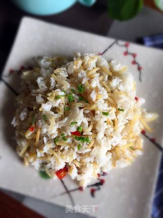 【一人食】土豆丝炒饭的做法步骤：8