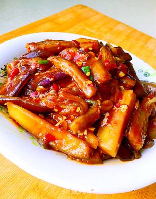 鱼香茄子（非油炸）的做法步骤：14