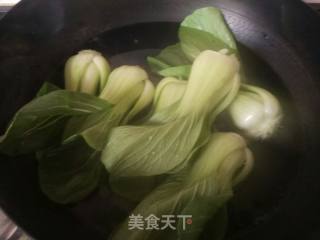 油菜香菇的做法步骤：3
