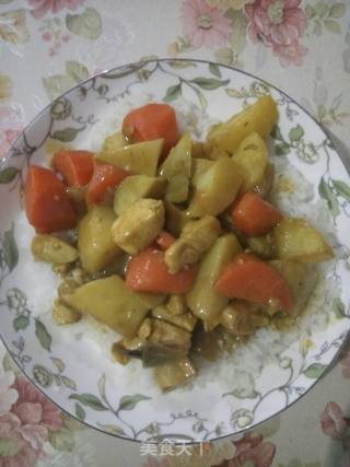 咖喱鸡肉饭的做法步骤：6