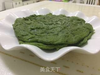 翡翠菠菜饼的做法步骤：6