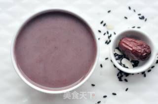黑米杏片红枣糊的做法步骤：5