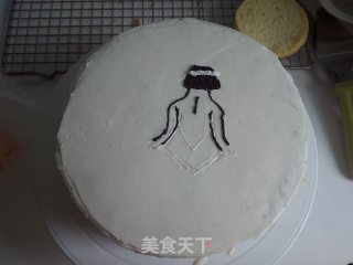 玫瑰花裙蛋糕的做法步骤：13