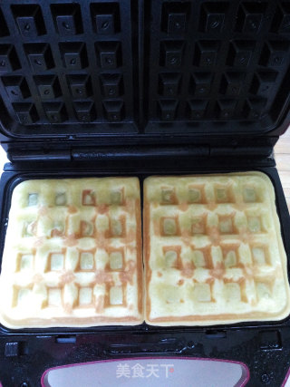 华夫饼的做法步骤：9