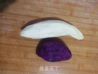 糖醋双薯的做法步骤：2
