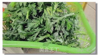 麻酱茼蒿的做法步骤：2