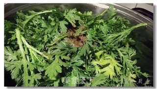 麻酱茼蒿的做法步骤：4