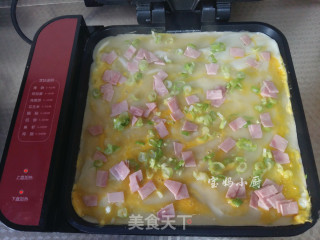 火腿鸡蛋卷饼的做法步骤：6