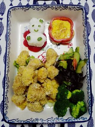 鸡米花♥阳光蛋的做法步骤：7