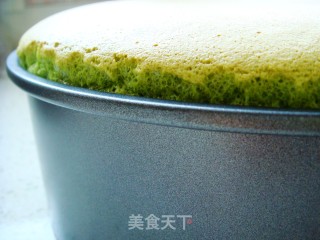 菠菜戚风蛋糕【8寸】的做法步骤：20