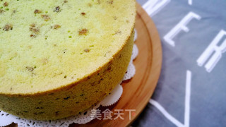 菠菜栗子戚风蛋糕的做法步骤：18