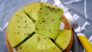 菠菜栗子戚风蛋糕的做法步骤：19