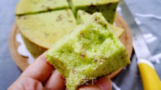 菠菜栗子戚风蛋糕的做法步骤：20