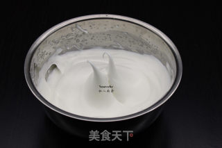 蔓越莓椰香戚风蛋糕的做法步骤：5