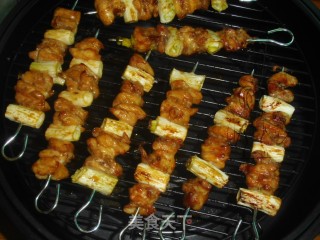 大葱鸡肉串的做法步骤：9