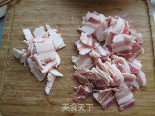 小炒冬笋五花肉的做法步骤：2