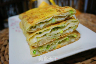 黄金千层葱花饼的做法步骤：10