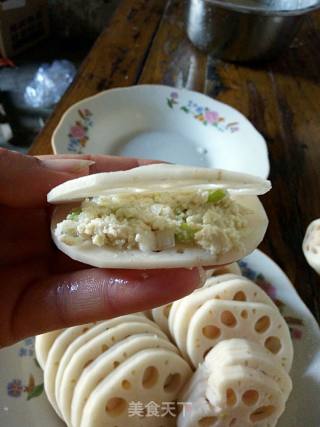 豆腐馅藕夹的做法步骤：4