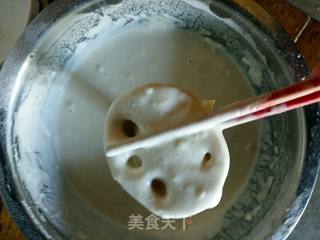豆腐馅藕夹的做法步骤：6